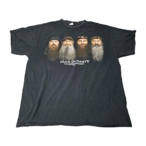Duck Dynasty Men's T-shirt Black Beards Are Back XL Si Jase Phil Robertson Tv